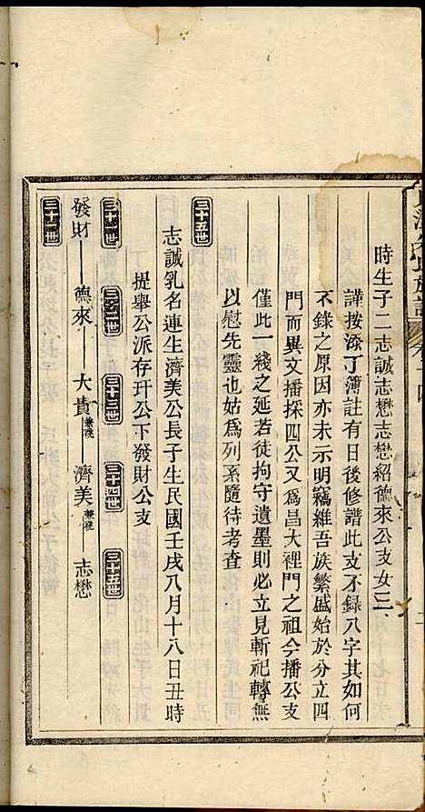 新安月潭朱氏族谱_朱承铎_14册_新安朱氏_民国20年(1931_新安月潭朱氏家谱_九