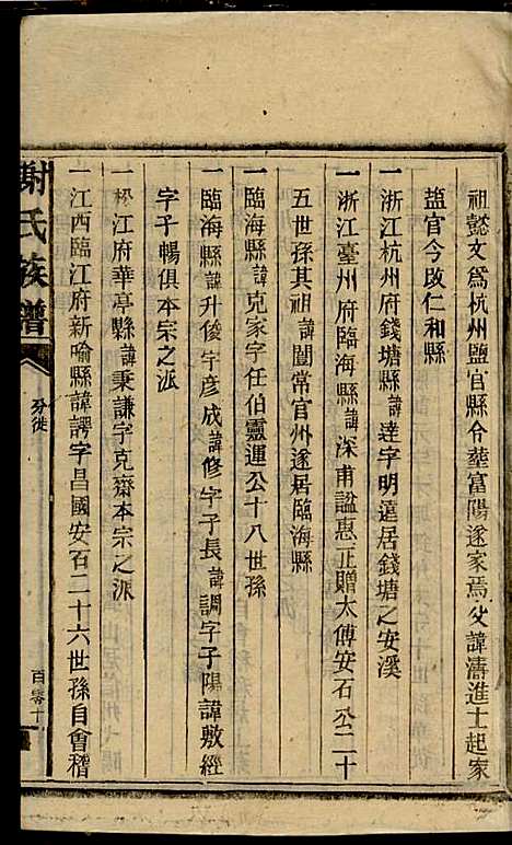 谢氏族谱_谢龙文_18册_宝树堂_民国16年(1927_谢氏家谱_二