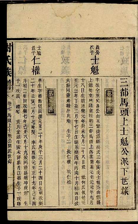 谢氏族谱_谢龙文_18册_宝树堂_民国16年(1927_谢氏家谱_十四