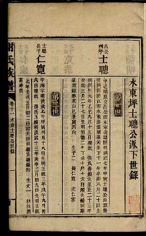 谢氏族谱_谢龙文_18册_宝树堂_民国16年(1927_谢氏家谱_十八