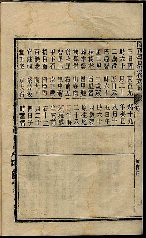 陇西李氏续修族谱_李春蓉_四册_巴县李氏_民国2年(1913_陇西李氏续修家谱_二