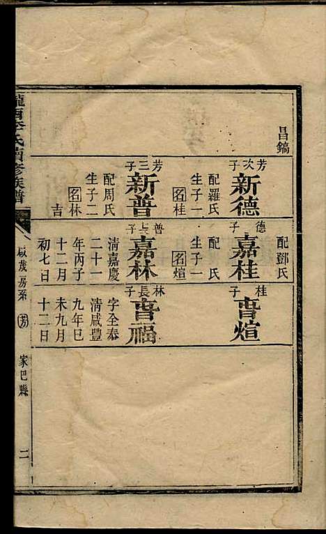 陇西李氏续修族谱_李春蓉_四册_巴县李氏_民国2年(1913_陇西李氏续修家谱_三