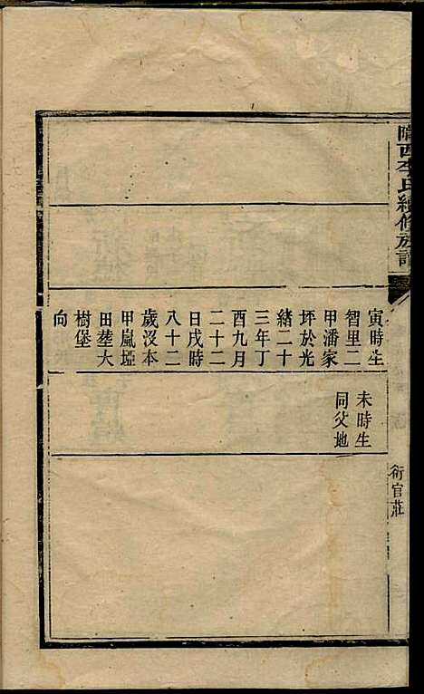 陇西李氏续修族谱_李春蓉_四册_巴县李氏_民国2年(1913_陇西李氏续修家谱_三