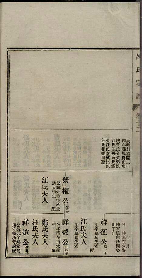 旌德吕氏续印宗谱_吕朝熙_14册_旌德吕氏_民国6年(1917_旌德吕氏续印家谱_十二