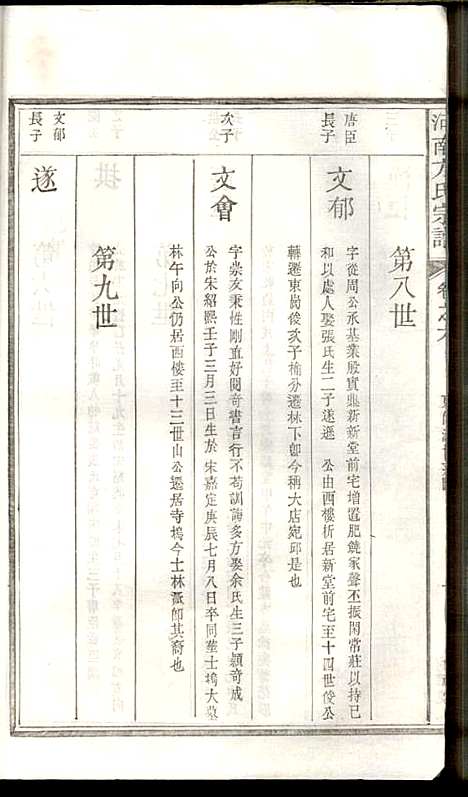 河南方氏宗谱_方增云_10册_梧冈尚礼堂_民国34年(1945_河南方氏家谱_七