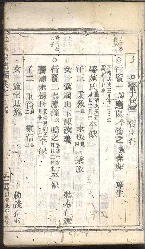 杜氏宗谱_杜怀诗_4册_缙云杜氏_民国2年(1913_杜氏家谱_四