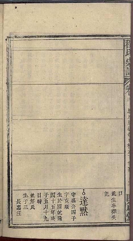 程氏宗谱_程畹香、程凤佐_21册_四箴堂_民国五年(1916_程氏家谱_六