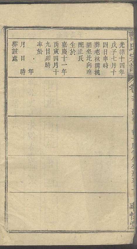 曹氏宗谱_曹时畏、曹时尚、曹时競_28册_率性堂_民国三十一年(1942_曹氏家谱_十八