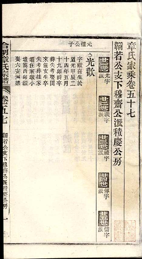 章氏家乘_章合_81册_祀事堂_民国8年(1919_章氏家乘_六十