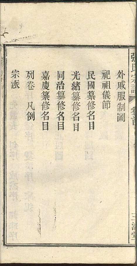 张氏宗谱_张涤源_32册_三治堂_民国12年(1923_张氏家谱_二