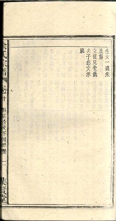 余氏宗谱_余殿抡_28册_集贤堂_民国15年(1926_余氏家谱_十