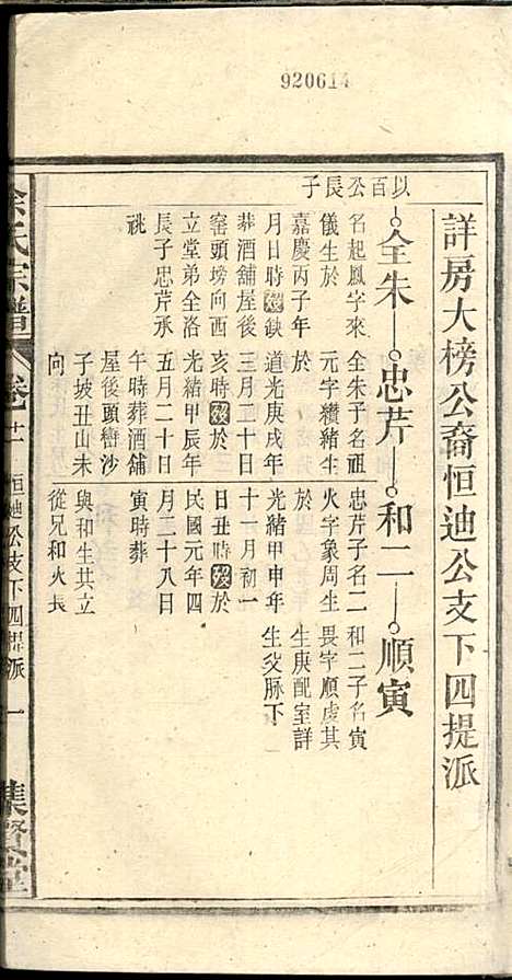 余氏宗谱_余殿抡_28册_集贤堂_民国15年(1926_余氏家谱_十一