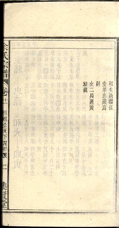 余氏宗谱_余殿抡_28册_集贤堂_民国15年(1926_余氏家谱_十一