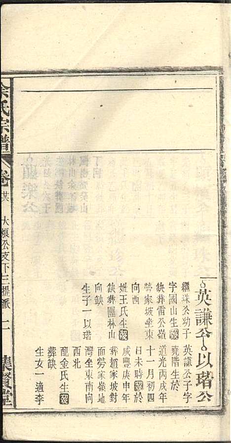 余氏宗谱_余殿抡_28册_集贤堂_民国15年(1926_余氏家谱_二六