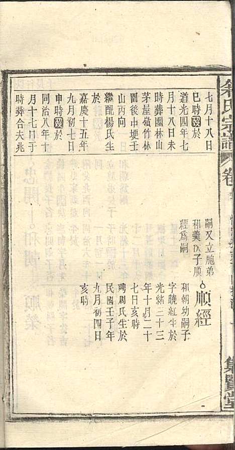 余氏宗谱_余殿抡_28册_集贤堂_民国15年(1926_余氏家谱_二七