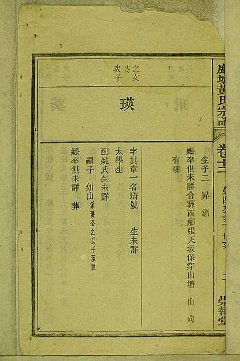 鹿城黄氏宗谱_黄福森_20册_崇报堂_民国2年(1913_鹿城黄氏家谱_十二