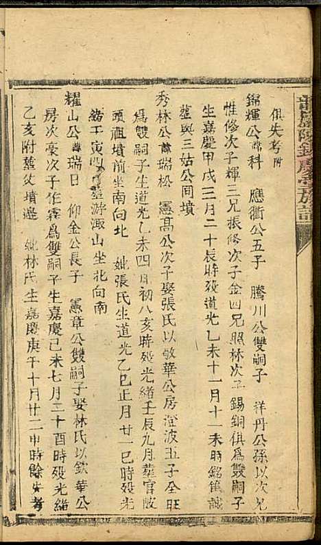 龙岩陈锡庆堂族谱_陈耀东_13册_龙岩陈氏_民国4年(1915_龙岩陈锡庆堂家谱_十一