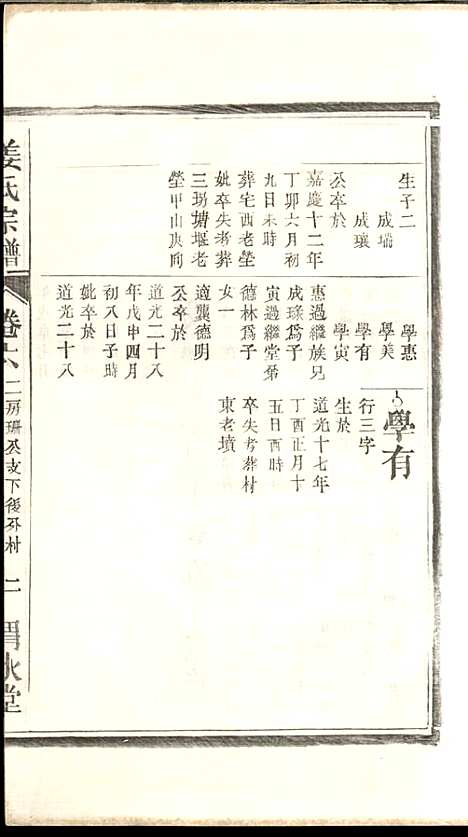 姜氏宗谱_姜嘉旺_10册_渭水堂_民国30年(1941_姜氏家谱_六