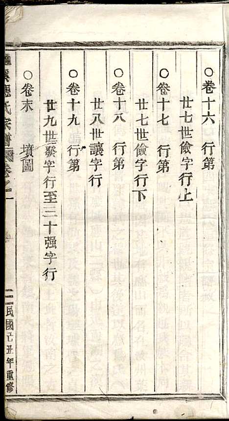 五云龙溪冠阳应氏重修宗谱_应昇_20册_1949年_五云龙溪冠阳应氏重修家谱_一