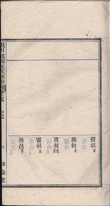 坦川越国汪氏族谱_汪大铭_6册_叙伦堂_民国14年(1925_坦川越国汪氏家谱_三