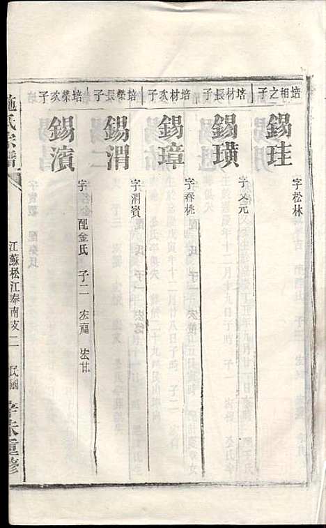 施氏宗谱_施南初_32册_湖州施氏_民国23年(1934_施氏家谱_十六