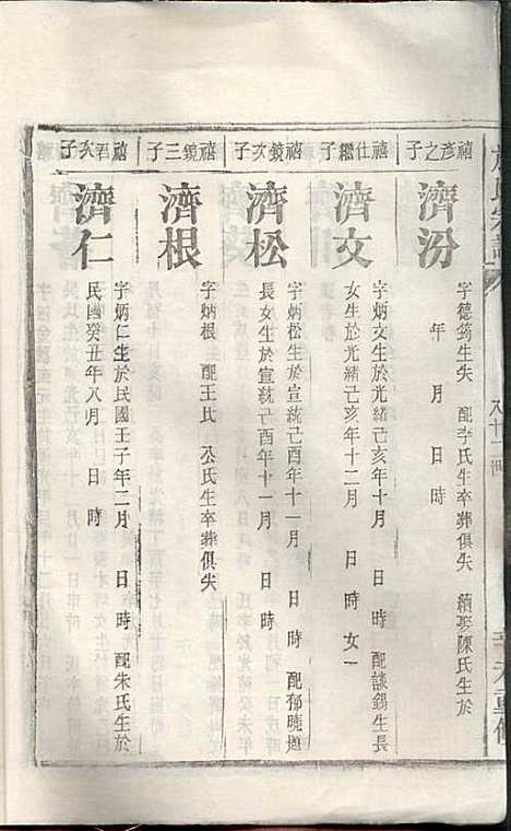 施氏宗谱_施南初_32册_湖州施氏_民国23年(1934_施氏家谱_十七