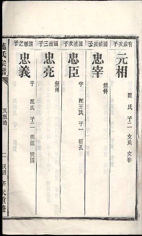 施氏宗谱_施南初_32册_湖州施氏_民国23年(1934_施氏家谱_二五