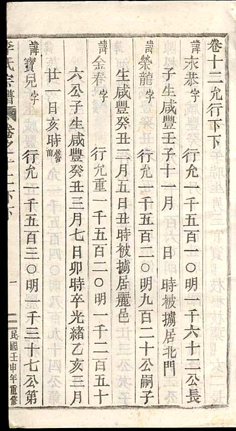 李氏宗谱_李芹_38册_民国二十一年（1932_李氏家谱_二四