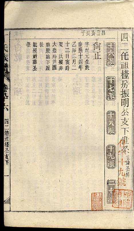 丁氏族谱_丁席珍_22册_怀宁丁氏_民国10年(1921_丁氏家谱_六