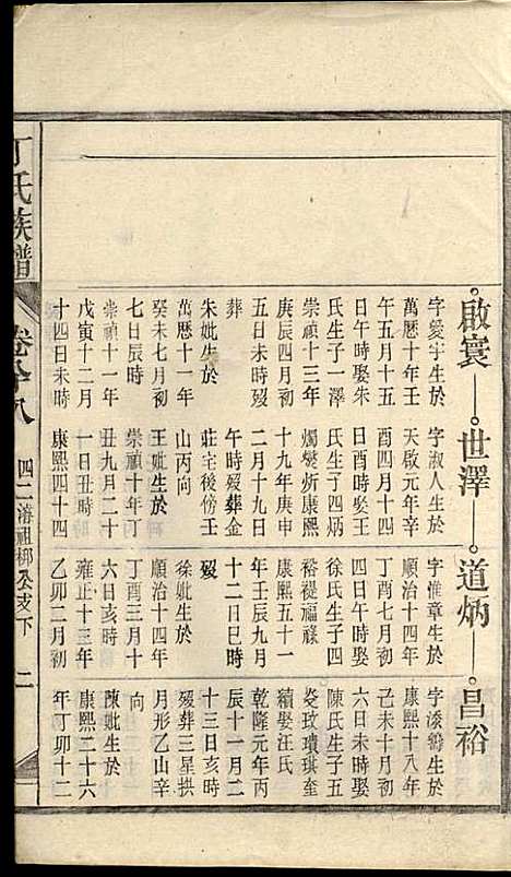 丁氏族谱_丁席珍_22册_怀宁丁氏_民国10年(1921_丁氏家谱_八