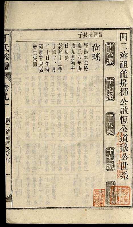 丁氏族谱_丁席珍_22册_怀宁丁氏_民国10年(1921_丁氏家谱_十一