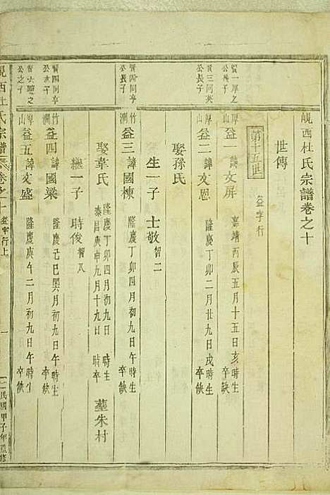 岘西杜氏宗谱_22册_东阳杜氏_民国13年(1924_岘西杜氏家谱_十四