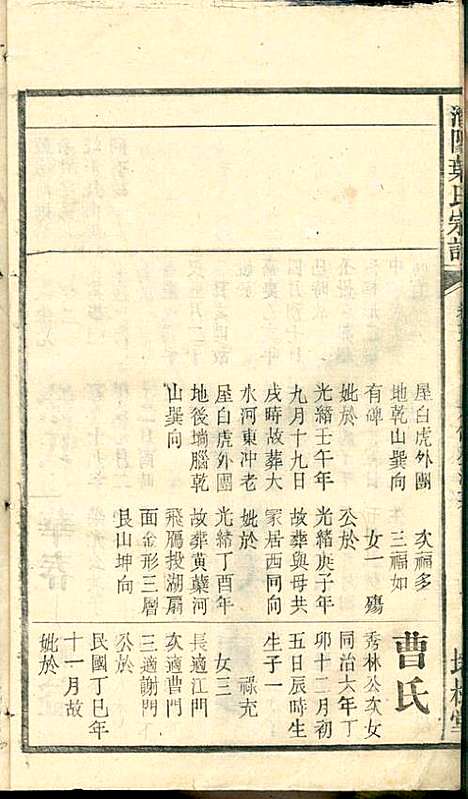 潜阳叶氏宗谱_叶锦如_29册_益圭堂_民国13年(1924_潜阳叶氏家谱_五