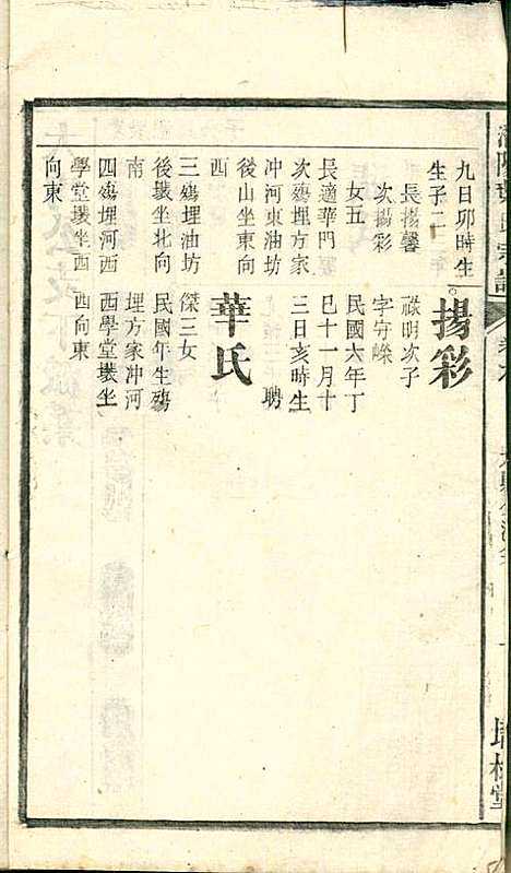 潜阳叶氏宗谱_叶锦如_29册_益圭堂_民国13年(1924_潜阳叶氏家谱_九