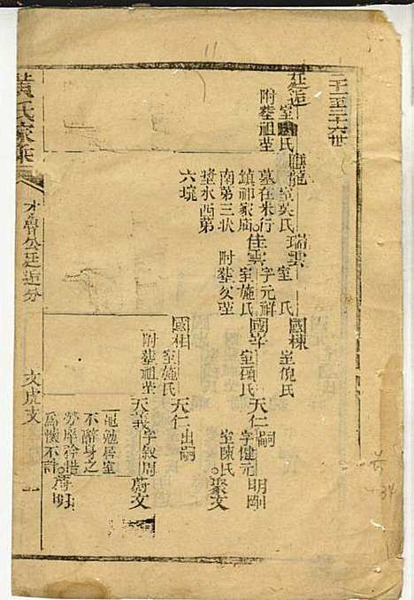 黄氏家乘_黄岳生_52册_亦政堂_民国3年(1914_黄氏家乘_十六