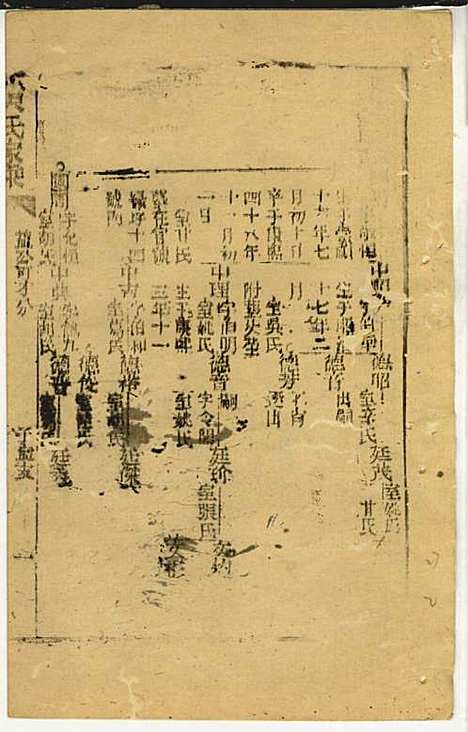 黄氏家乘_黄岳生_52册_亦政堂_民国3年(1914_黄氏家乘_二八