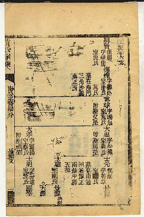 黄氏家乘_黄岳生_52册_亦政堂_民国3年(1914_黄氏家乘_五一