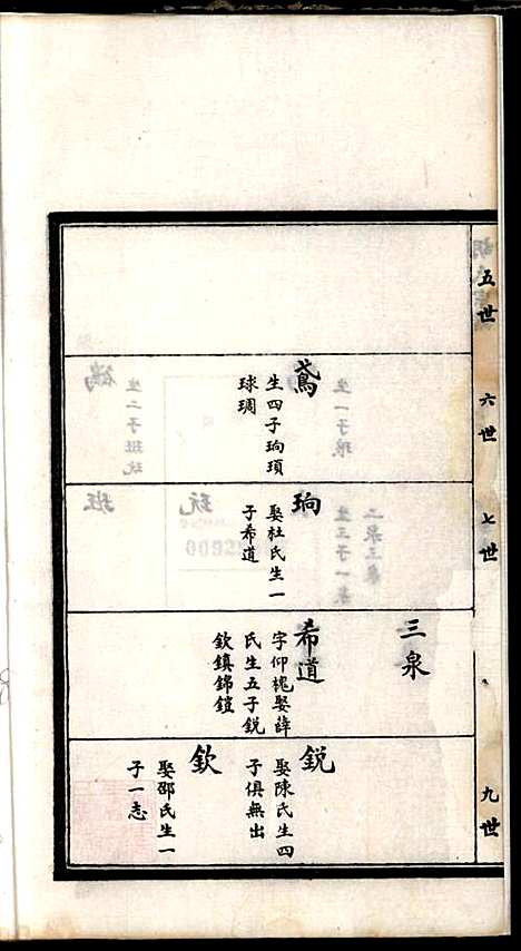 胡氏宗谱_胡元龙_6册_安定堂_民国26年(1937_胡氏家谱_五