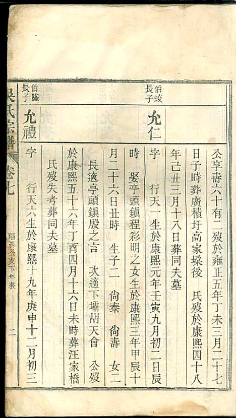 吴氏宗谱_吴维祺_11册_民国14年(1925_吴氏家谱_七