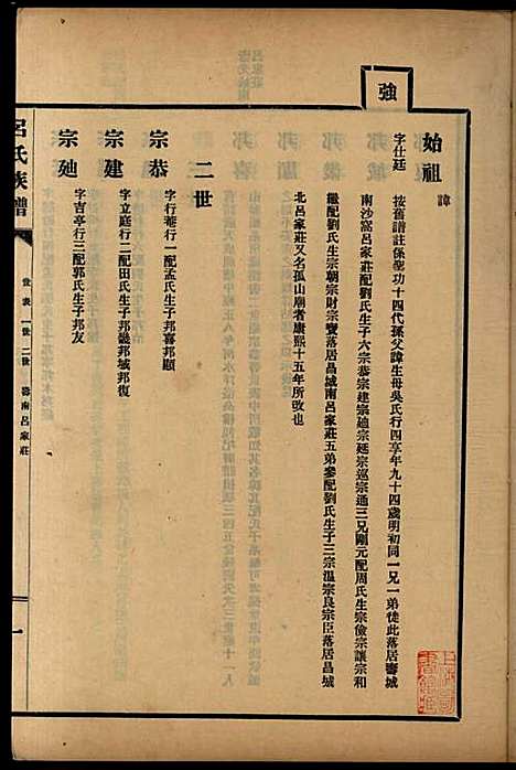 吕氏族谱_8册_吕氏_民国(1912-1949_吕氏家谱_六