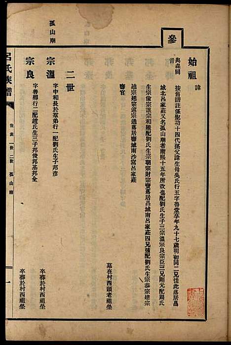 吕氏族谱_8册_吕氏_民国(1912-1949_吕氏家谱_八