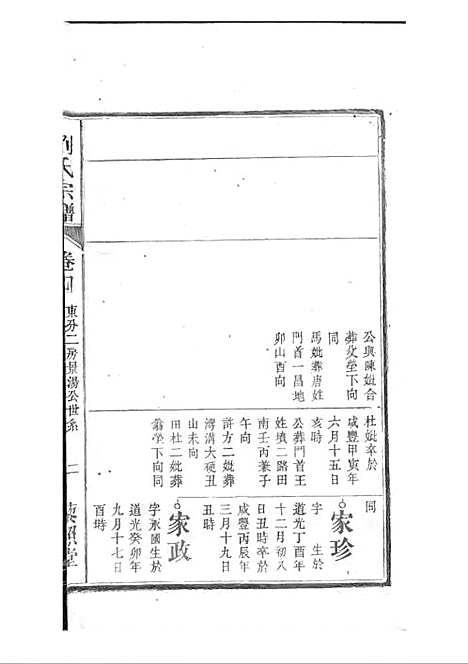 刘氏宗谱[清]刘思渠等_木活字本 20册_时同堂_清光绪33年(1907_刘氏家谱_五