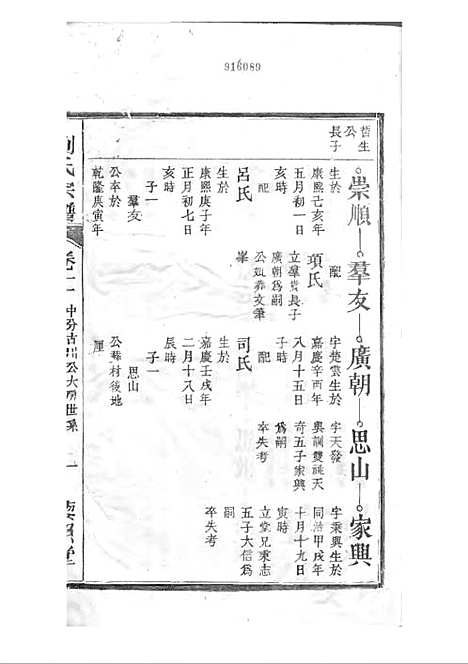 刘氏宗谱[清]刘思渠等_木活字本 20册_时同堂_清光绪33年(1907_刘氏家谱_十二