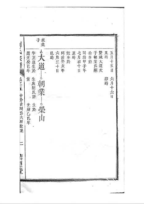 刘氏宗谱[清]刘思渠等_木活字本 20册_时同堂_清光绪33年(1907_刘氏家谱_十六