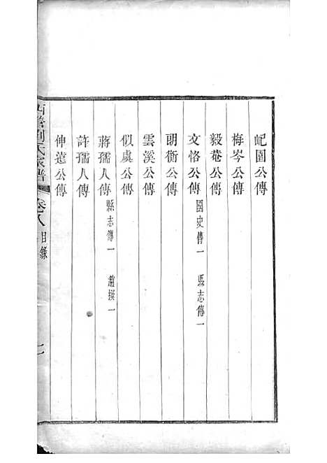 西营刘氏家谱[清]刘翊宸等纂修_木活字本 12册_武进刘氏_清光绪2年(1876_西营刘氏家谱_八