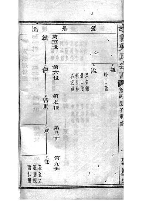 暨阳孝义流子里吴氏宗谱[清]江澜等_木活字本 51册_聚庆堂_清光绪14年(1888_暨阳孝义流子里吴氏家谱_九