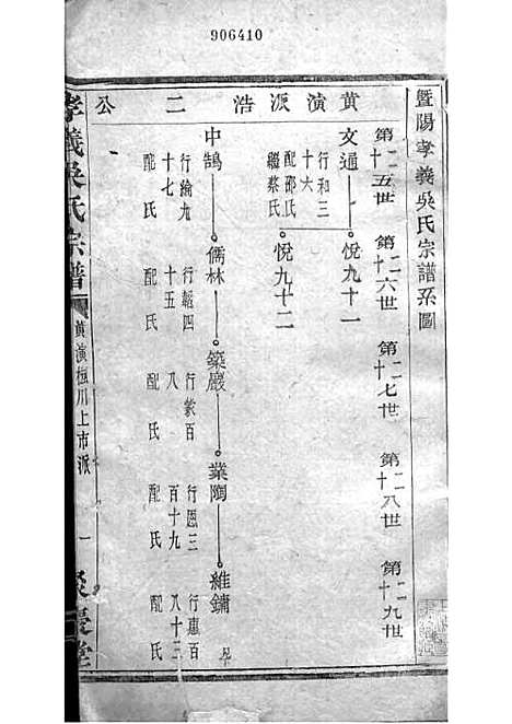 暨阳孝义流子里吴氏宗谱[清]江澜等_木活字本 51册_聚庆堂_清光绪14年(1888_暨阳孝义流子里吴氏家谱_十