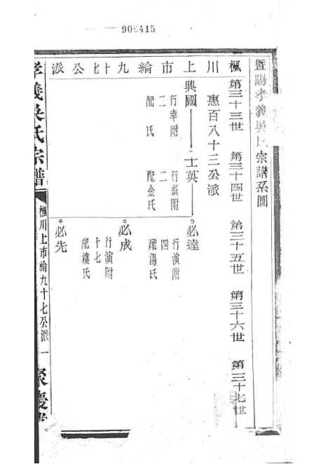 暨阳孝义流子里吴氏宗谱[清]江澜等_木活字本 51册_聚庆堂_清光绪14年(1888_暨阳孝义流子里吴氏家谱_十五