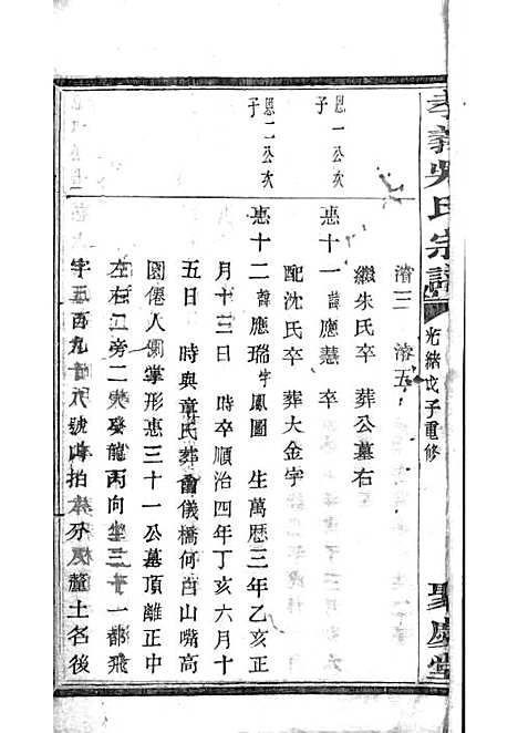 暨阳孝义流子里吴氏宗谱[清]江澜等_木活字本 51册_聚庆堂_清光绪14年(1888_暨阳孝义流子里吴氏家谱_二五