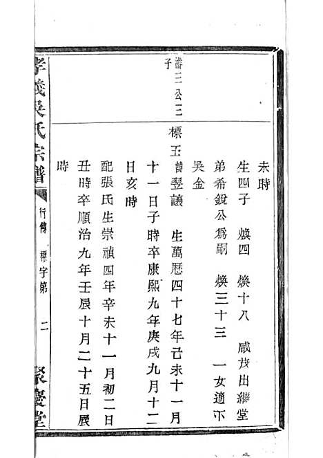 暨阳孝义流子里吴氏宗谱[清]江澜等_木活字本 51册_聚庆堂_清光绪14年(1888_暨阳孝义流子里吴氏家谱_二八